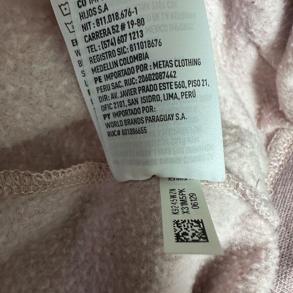 American Eagle Men’s Hoodie Super Soft Size M Pastel Pink Sweatshirt Pullover - Picture 8 of 8